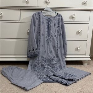 Pakistani embroidered marina 3pcs